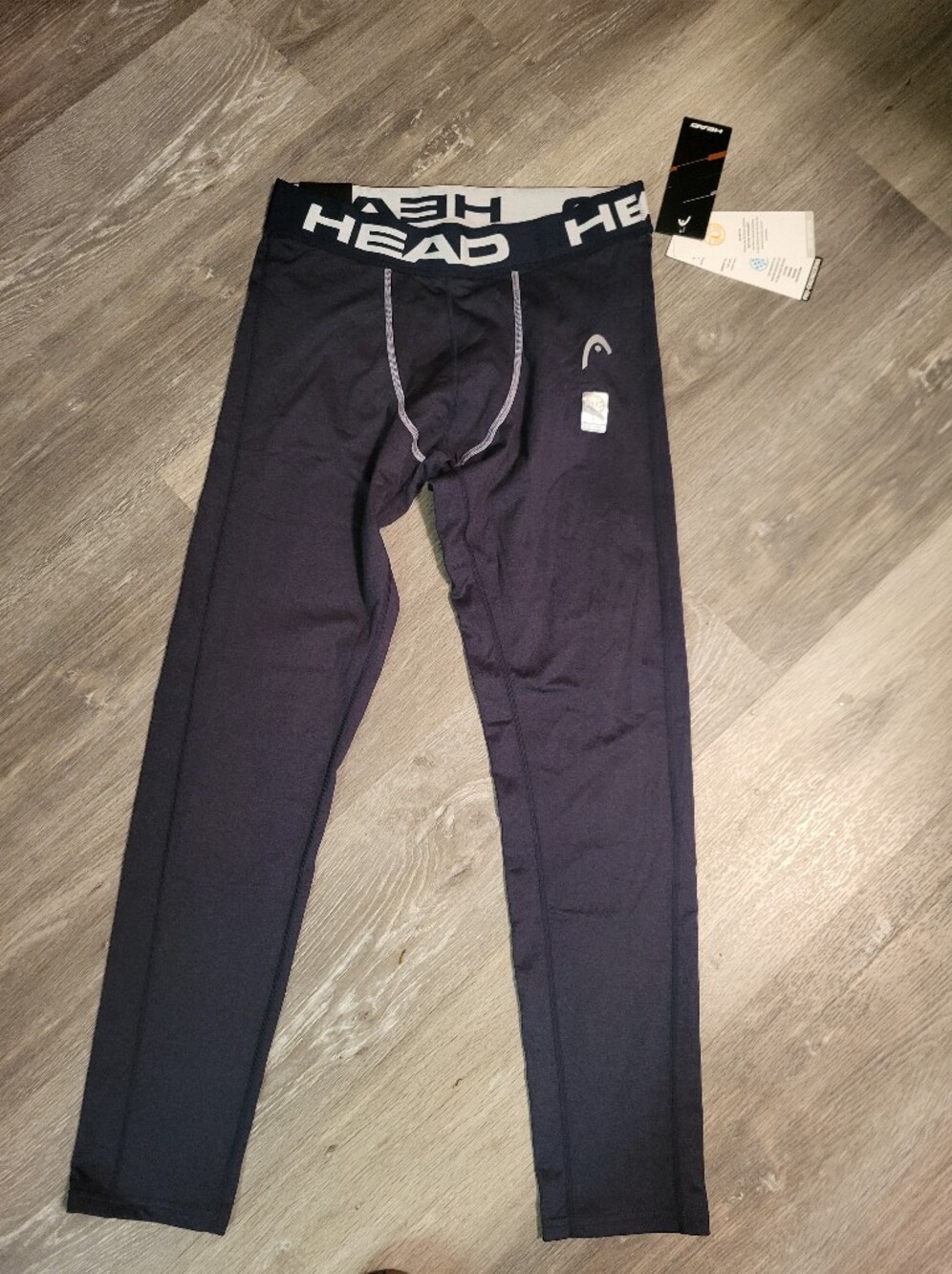 NWT HEAD Men's Flex Compression Pants - Running & Workout Activewear Tights Sz L